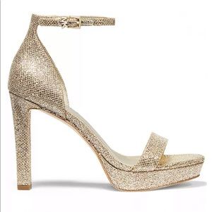 MK Margot Platform Gold Sandals